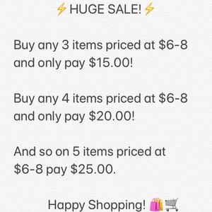 ⚡️HUGE SALE⚡️